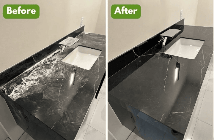 Professional kitchen cleaning result