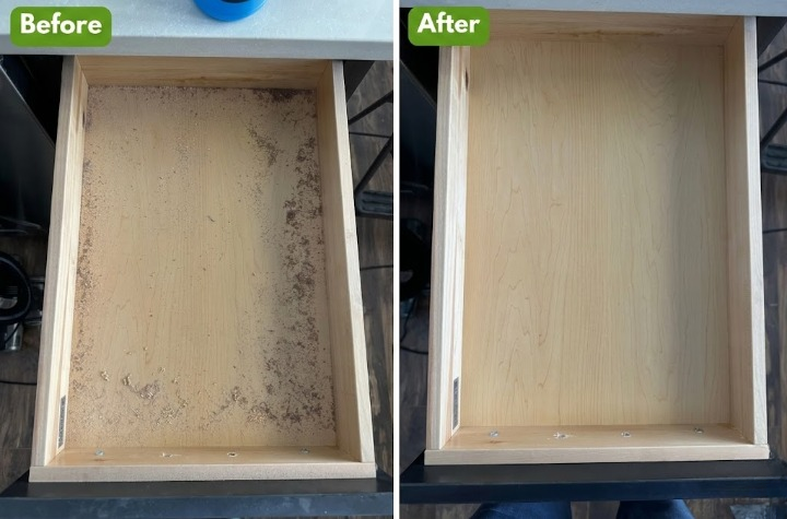 Professional home cleaning result